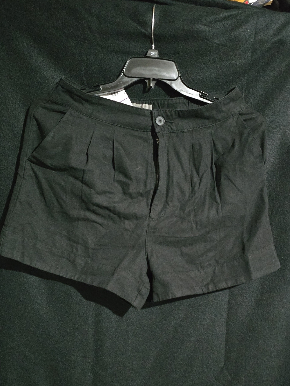 Joie Black Pleated Bermuda Shorts